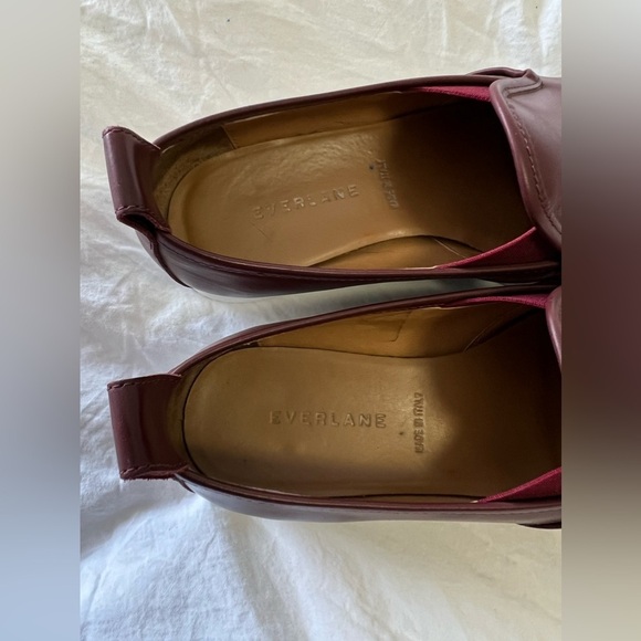 Women's Burgundy Slip-On Loafers - Picture 8 of 9